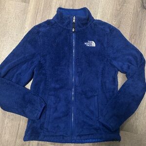 Women’s Fleece North Face Jacket “Osito Style” in Size Small & Color Royal Blue